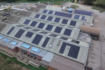 InsightEnergy solar install, Thetford Garden Centre